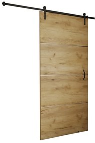 Плъзгаща врата  PITOR, 100x205, златен дъб craft