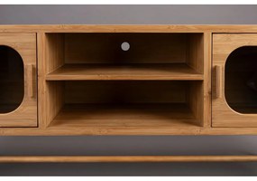 Бамбукова маса за телевизор в естествен цвят 150x55x40 cm Caroun – Dutchbone