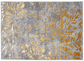 Изключителен модерен сив килим със златен мотив Ширина: 80 см | Дължина: 150 см