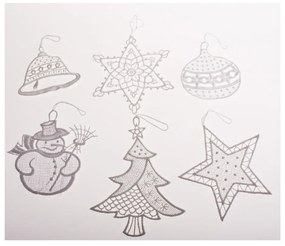 Текстилни Коледни украси в комплект 6 бр. 11 cm Knit – Dakls