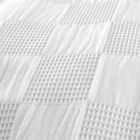 Бяло единично спално бельо 135x200 cm Waffle - Catherine Lansfield