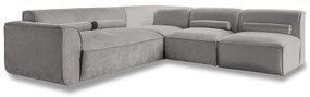 Светлосив ъглов диван (десен ъгъл) Flex Felix – Miuform