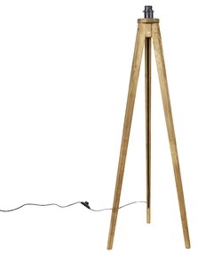 Рустикална подова лампа триножник винтидж дърво - Tripod Classic