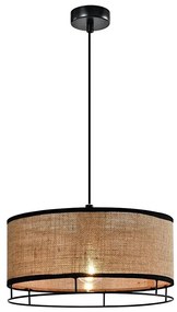 Висяща лампа на кабел ARDI 1xE27/40W/230V, кафяв/черен