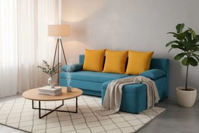 Ъгъл диван Lamor-Light blue - Yellow
