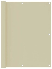Sonata Балконски параван, кремав, 120x400 см, оксфорд плат