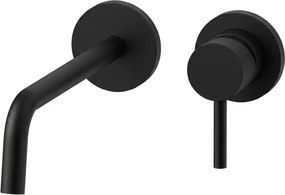 Paffoni - Черен вграден смесител за мивка LIGHT