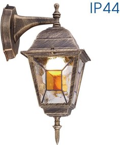 Градински аплик MURANO, ант. месинг, 1xE27