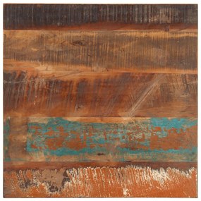 286052 vidaXL Квадратен плот за маса, 60x60 см, 25-27 мм, регенериран масив