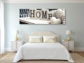 Картина на платно – С надпис Home и натюрморт
