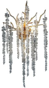 Кристален аплик 3xG9/40W/230V Розовозлатист