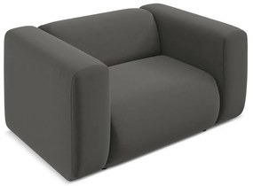 Сиво кадифено кресло Ekahi – Makamii