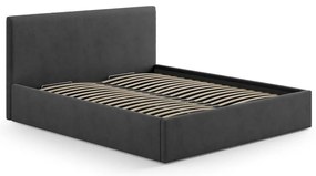 Антрацитна тапицирана табла за легло 170,5x100 cm Remo – Micadoni