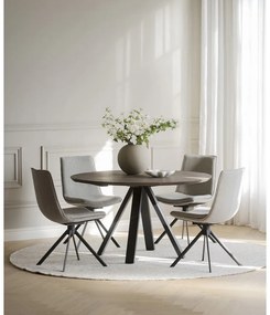 Бежови въртящи се трапезни столове в комплект от 2 броя Lowell - Rowico