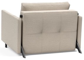 Бежов сгъваем фотьойл с подлакътници Cubed - Innovation