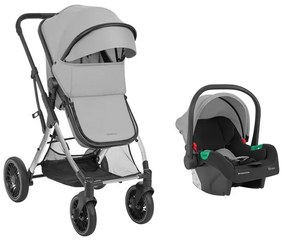 Комбинирана бебешка количка 3в1 One KIKAABOO - Grey