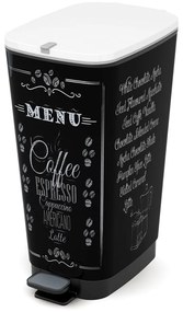 Черно пластмасово кошче за боклук с педал 45 l Chic Bin – KIS