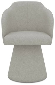 Светлосив тапициран трапезен стол Kanoa – Makamii