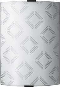 Аплик КВАДРАТИ, 200х290, бял мат, 1xE27