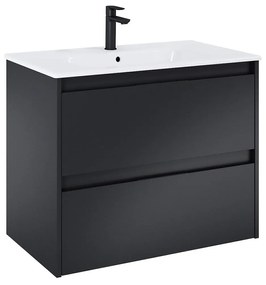 Конзолен шкаф за баня A852014532, с умивалник, 80.5x46x56.5см