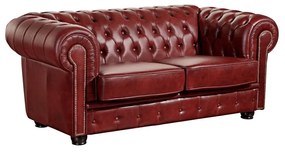 Червен кожен диван , 174 см Norwin - Max Winzer