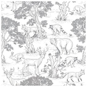 Хартиен детски тапет 100 cm x 280 cm Animals – Dekornik