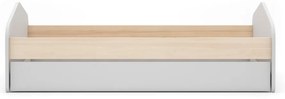 Детско легло от бор с разтегателно легло 90x200 cm, бяло/естествено Estefania - Marckeric