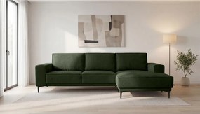 Зелен шенилов ъглов диван (десен ъгъл) Copenhagen – Scandic