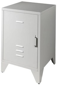 Сиво метално нощно шкафче Bronxx - Vipack