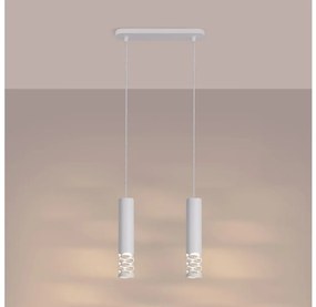 Sollux SL.1692 - Пендел LIRO 2xGU10/10W/230V бял