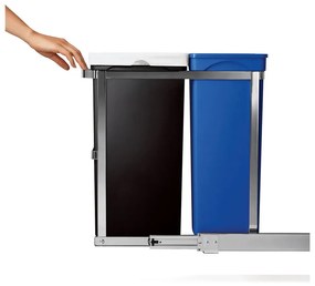 Пластмасов контейнер за отпадъци 35 л Dual - simplehuman