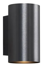 Модерна стенна лампа тъмно сива кръгла 2-светлинна GU10 50mm - Sandy