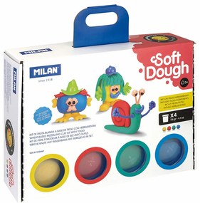 Творческа Игра за Моделиране с Глина Milan Funny Faces (33 Части)