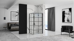 Душ кабина Rea Molier Black 90x80