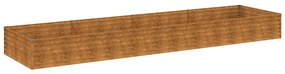 151996 vidaXL Градинска повдигната леха 387x100x36 см кортенова стомана