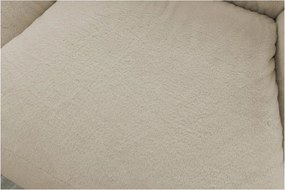 Бежов пуф от изкуствен косъм Lilibet – Bobochic Paris