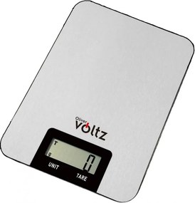 Втора ръка: Кухненска везна Oliver Voltz V51651I, 5 кг, ТАРА, 1 х CR2032, LCD Дисплей 53 х 20мм, Инокс