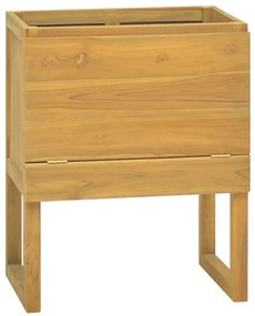 338247 vidaXL Шкаф за баня, 60x40x75 см, тиково дърво масив