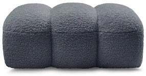 Тъмносива табуретка от прежда с примки от букле Hippolyte – Bobochic Paris