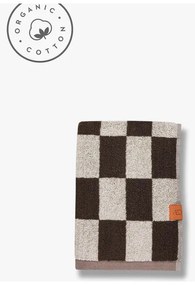 Кафява кърпа от органичен памук от тери 50x90 cm Retro – Mette Ditmer Denmark