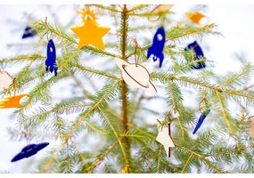 Комплект от 8 дървени коледни декорации Medium - Spira