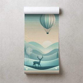Тапет – Мечтателен пейзаж с балон