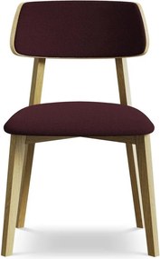 Бордо трапезен стол от масивна дървесина Niu – Makamii