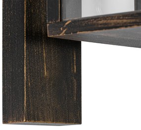 Винтидж външна стенна лампа антично злато IP44 - Charlois