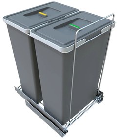 Пластмасов контейнер за сортирани отпадъци/вграден 60 л Ecofil - Elletipi