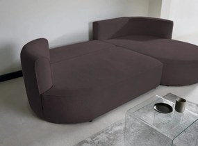 Ъглов диван Айрис Мини-кафяв-ляв