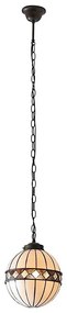 Endon 67044 - Полилей на верига Tiffany FARGO 1xE14/40W/230V Ø 25,5 см