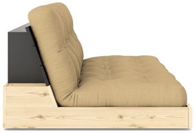 Разтегателен диван в цвят горчица 196 cm Base – Karup Design