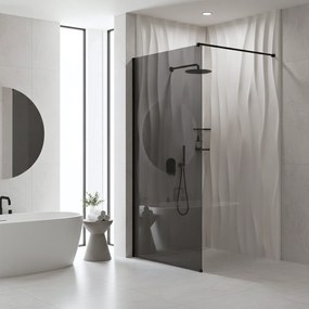 Параван за душ Rea Flexi Grey / Black 110