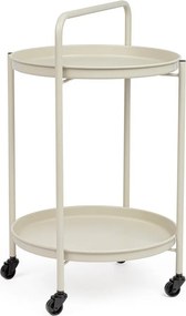 Стоманена маса за сервиране на колелца ø 44,5 cm Austin – Yes Everyday